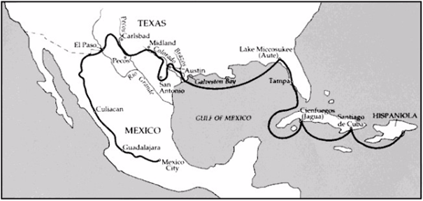 Cabeza De Vaca And The Indians Connected Mediterranean